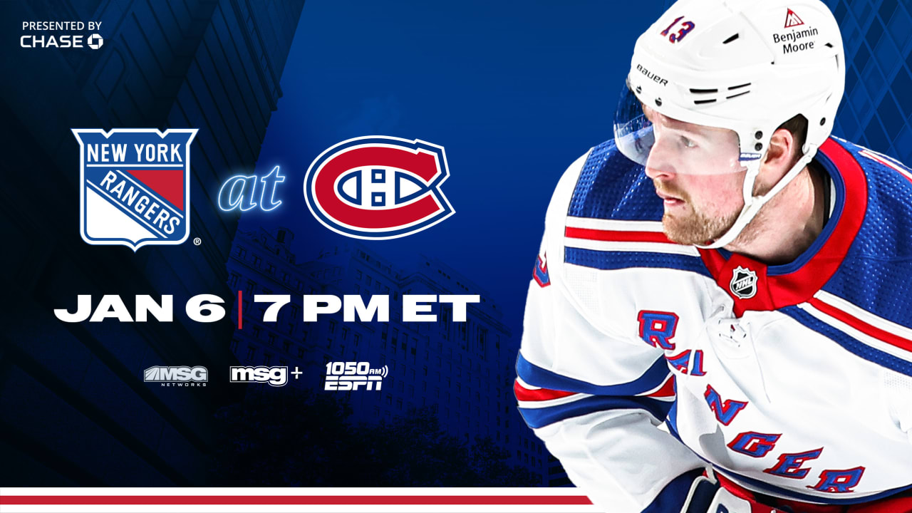 Pregame Notes: Rangers At Canadiens | New York Rangers