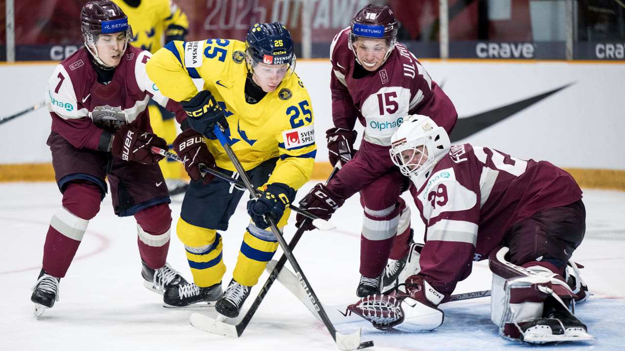 World Junior Championship roundup: Sweden tops Latvia to reach semifinals | NHL.com