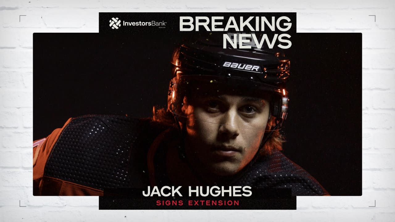 NHL: Devils sign centre Jack Hughes to eight-year extension