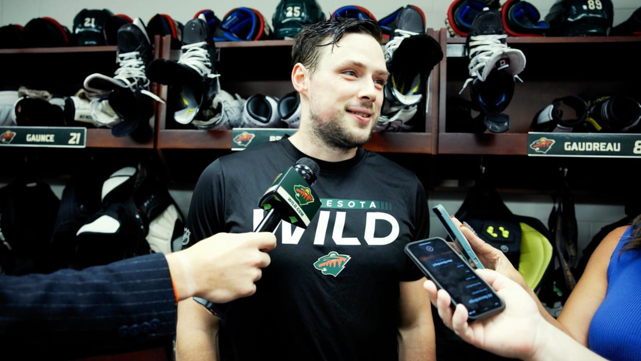 Gaunce Postgame vs. DAL 9/29 Minnesota Wild
