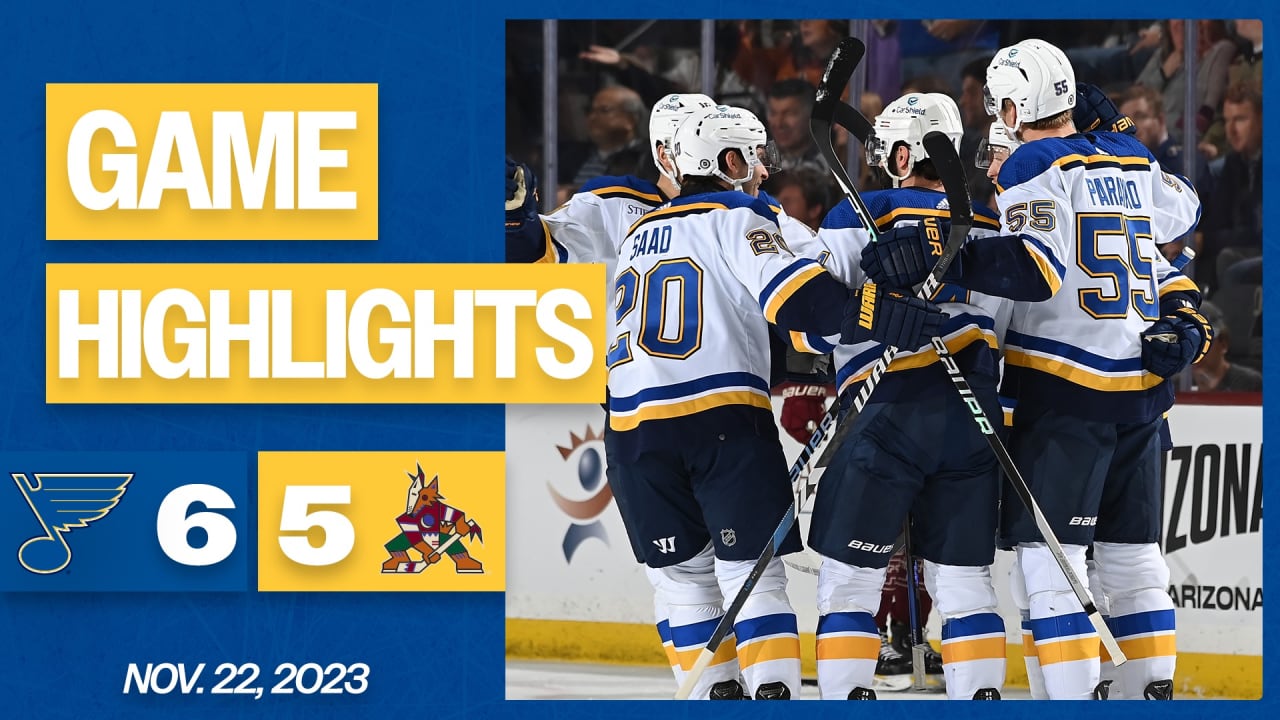 Game Highlights: Blues 3, Coyotes 2 