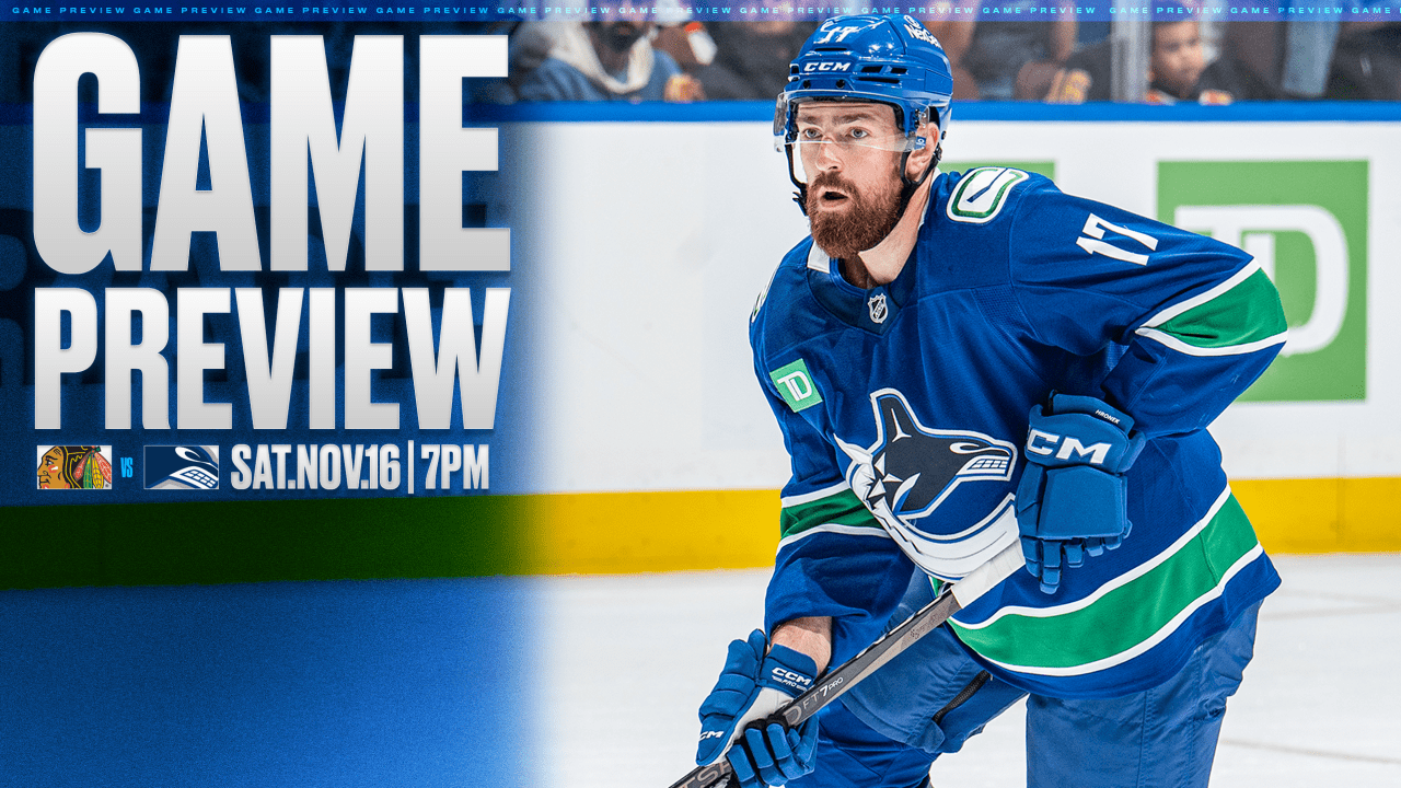 Canucks Aim to Pick Up Home Ice Momentum on Saturday with Blackhawks at