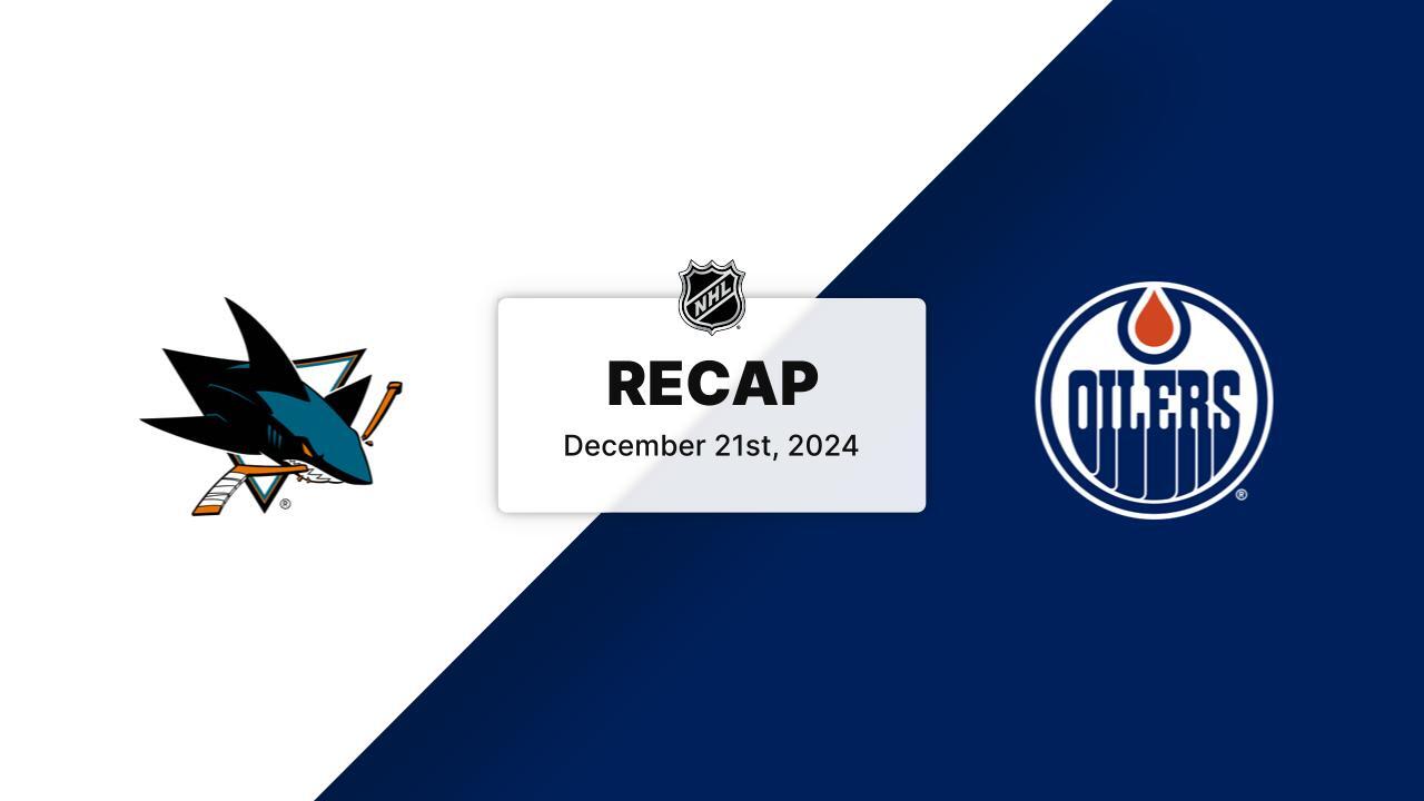 SJS at EDM | Recap | San Jose Sharks