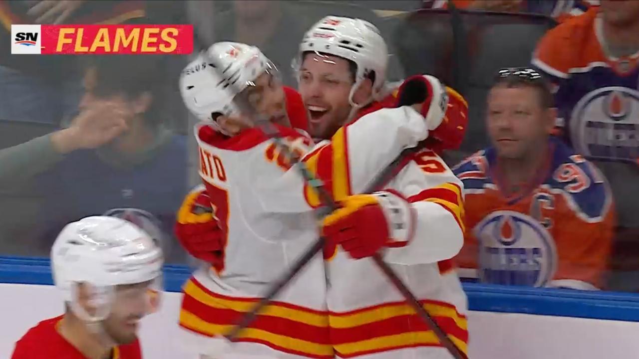Kirkland's First NHL Goal Calgary Flames