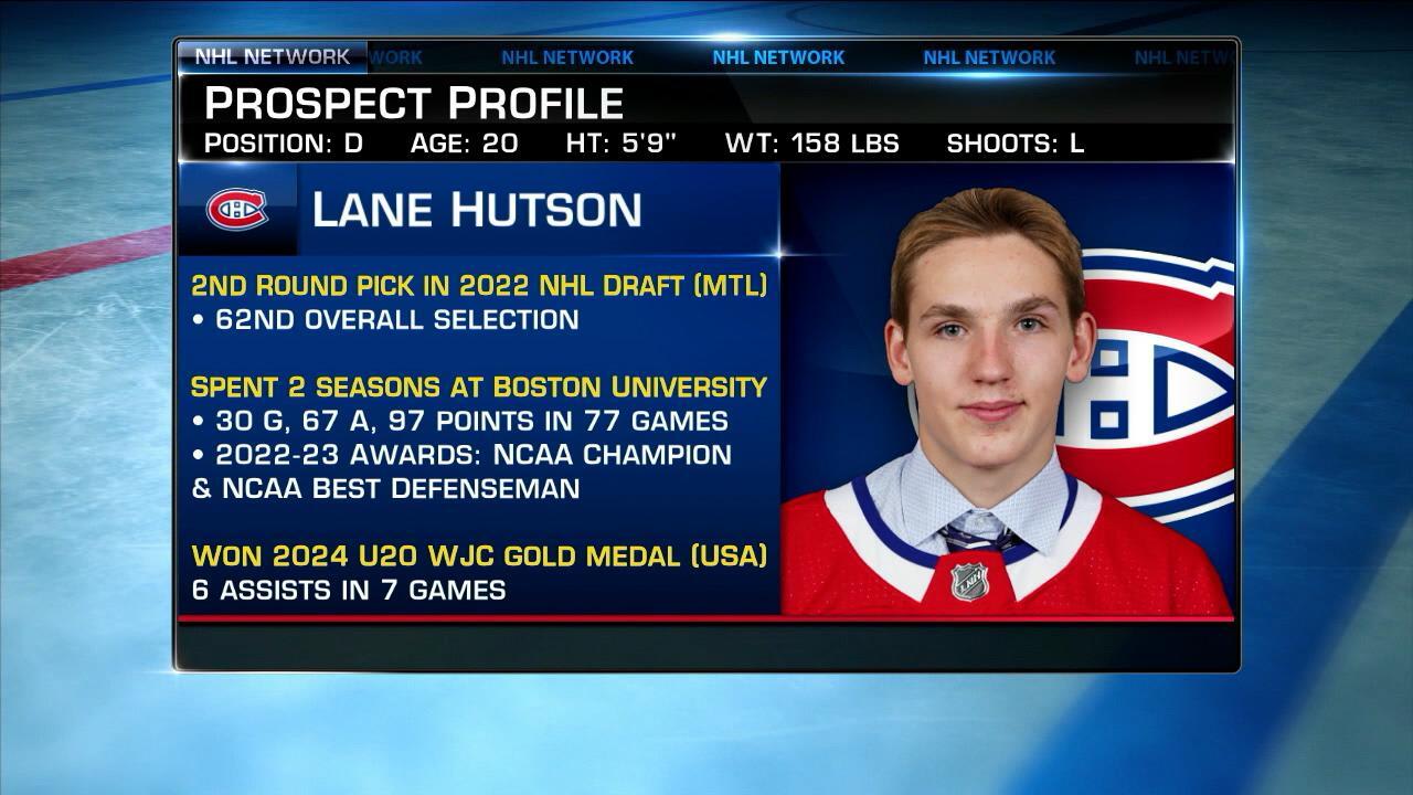 NHL Tonight Lane Hutson