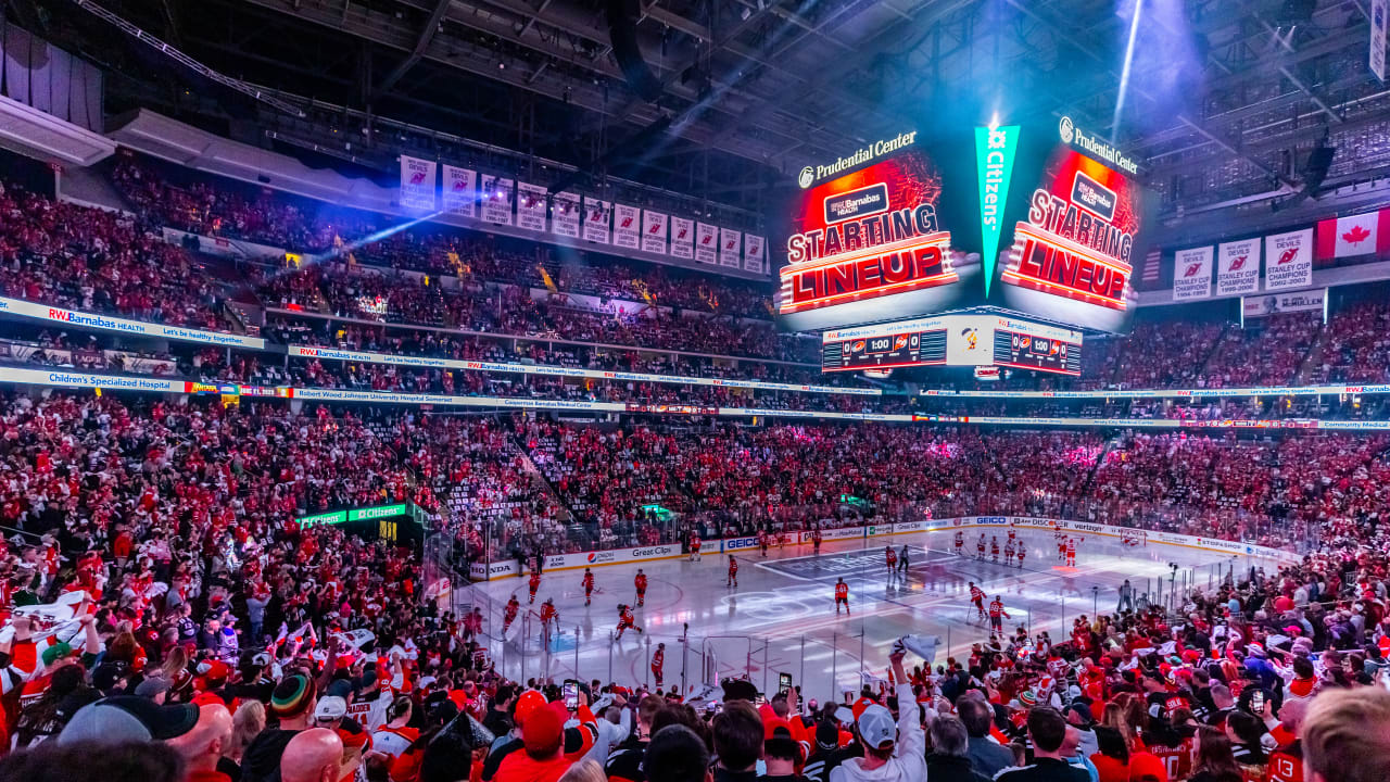 Devils unveil largest in-arena scoreboard at Prudential Center