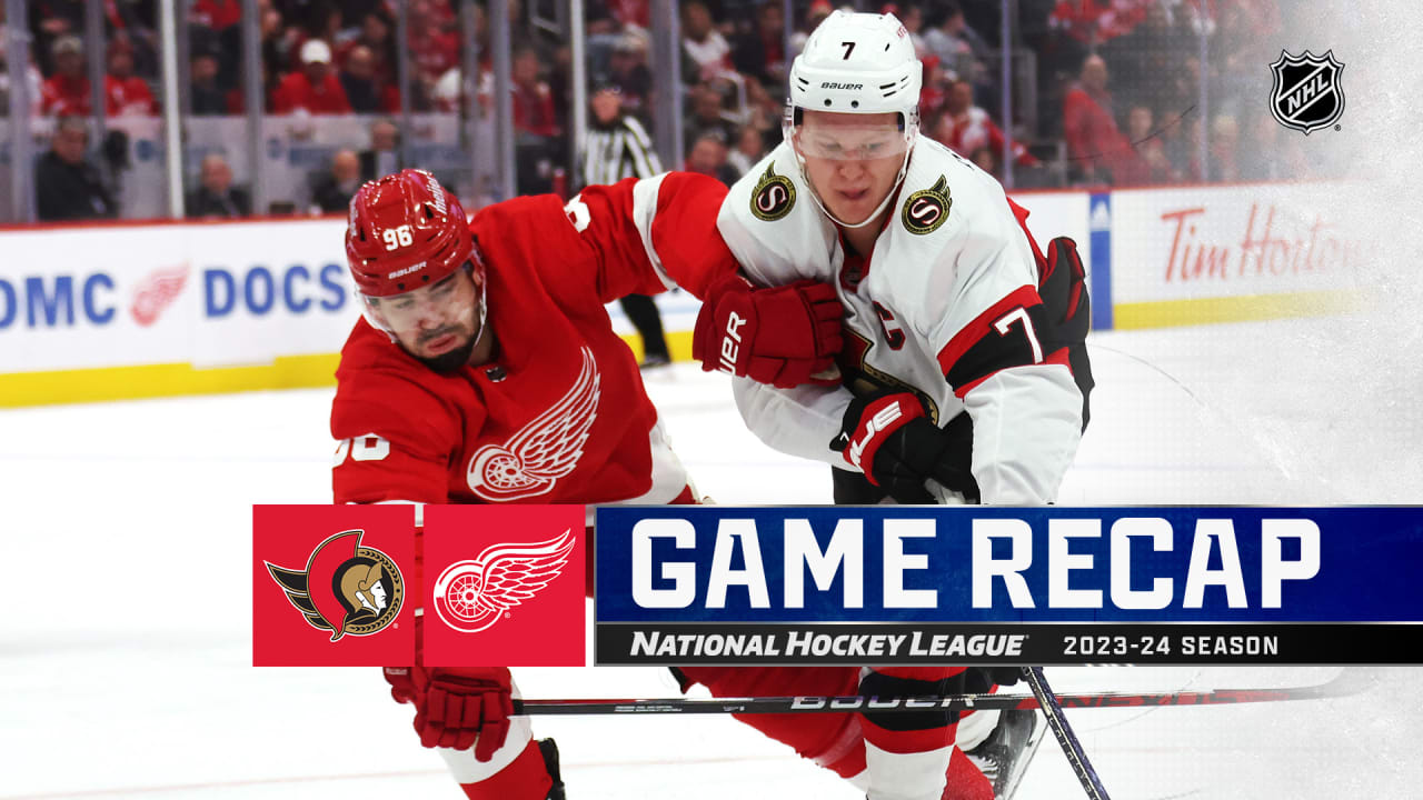 Red Wings' Dylan Larkin leaves game after cross-check; Patrick