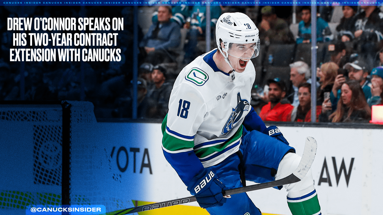 Drew O’Connor Speaks on His Two-Year Contract Extension with Canucks | Vancouver Canucks