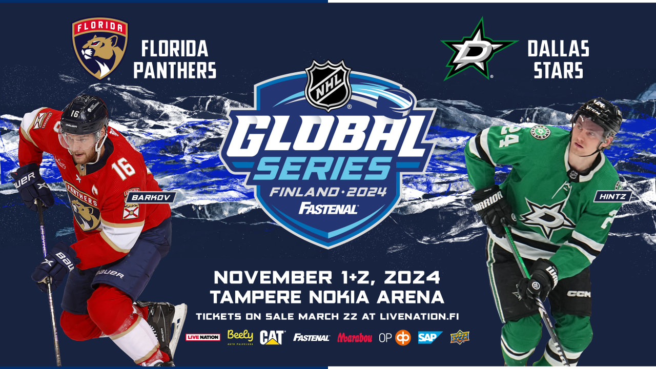 2024 NHL Global Series presented by Fastenal to feature Stars and