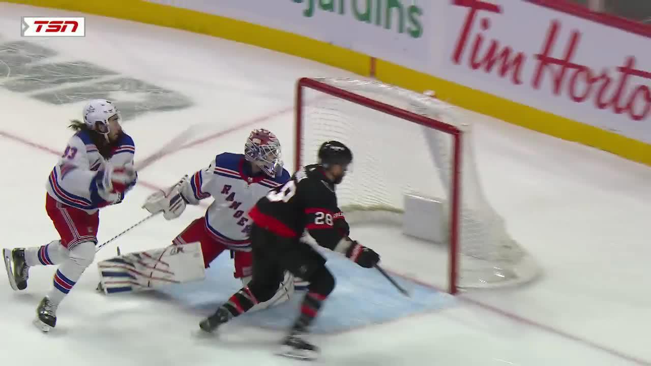 NYR@OTT: Giroux Scores Goal Against Igor Shesterkin | Ottawa Senators