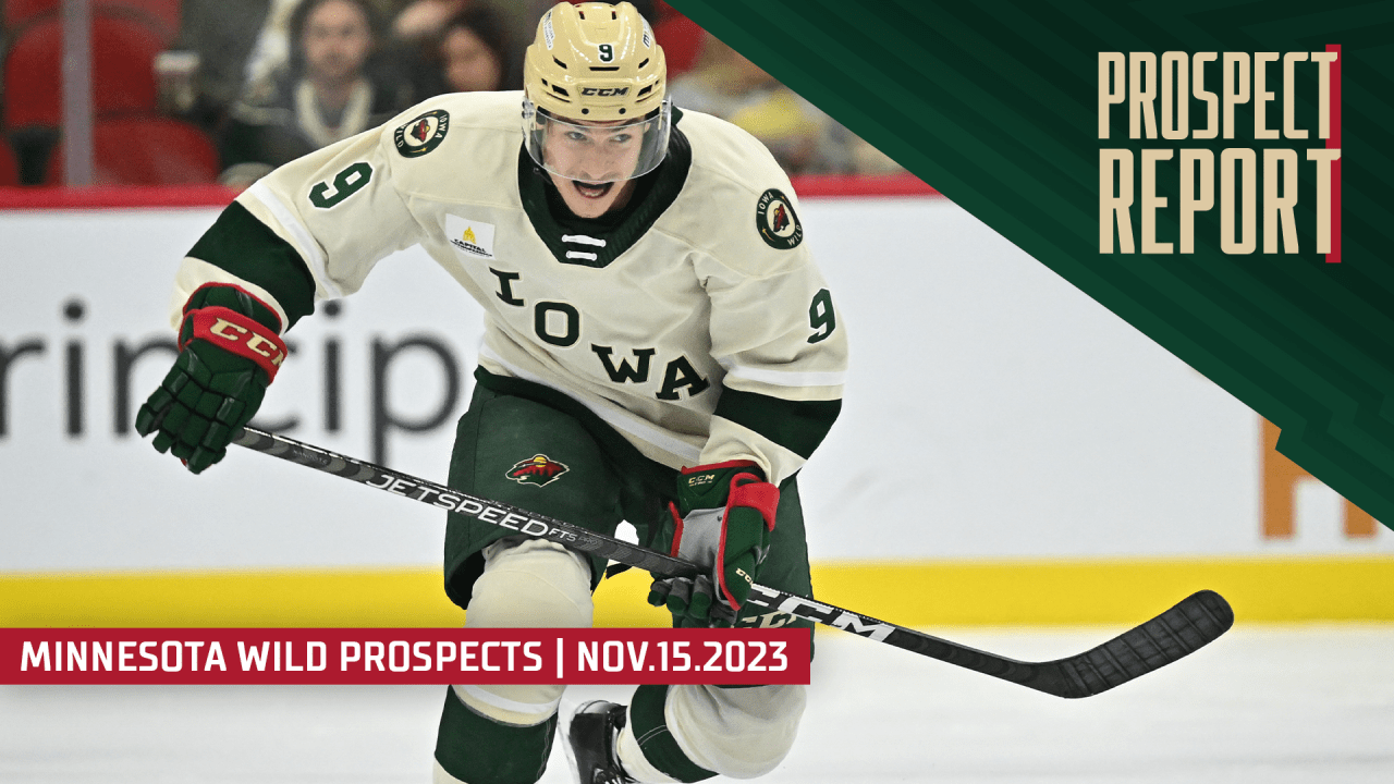 Prospect Report: Nov. 15, 2023 | Minnesota Wild