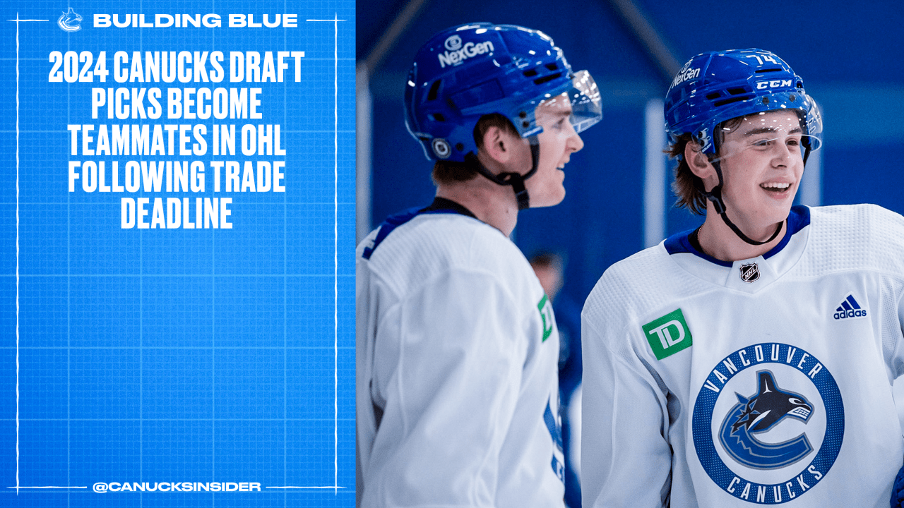 2024 Canucks Draft Picks Teammates in OHL Following Trade