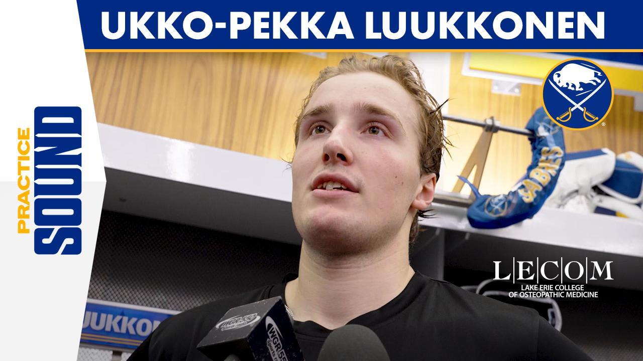 Luukkonen After Practice | Buffalo Sabres