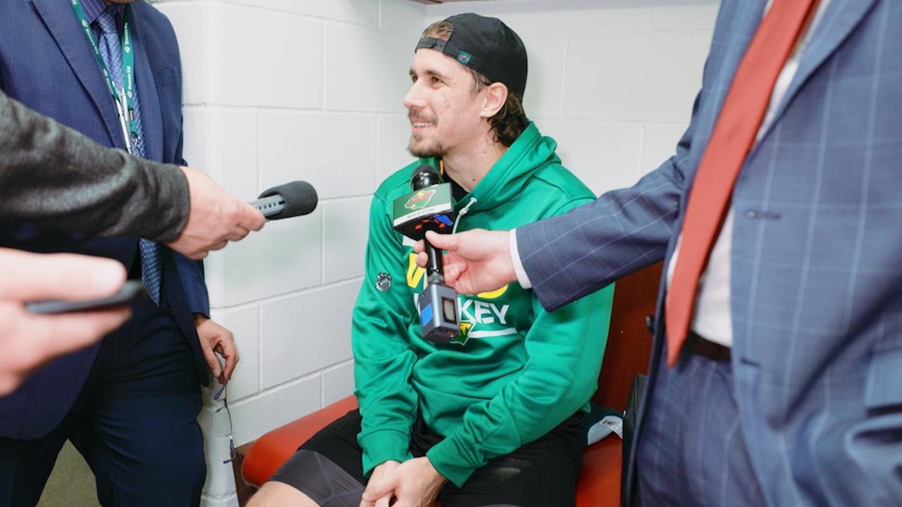 Khusnutdinov Postgame vs. Winnipeg 9/27 Minnesota Wild