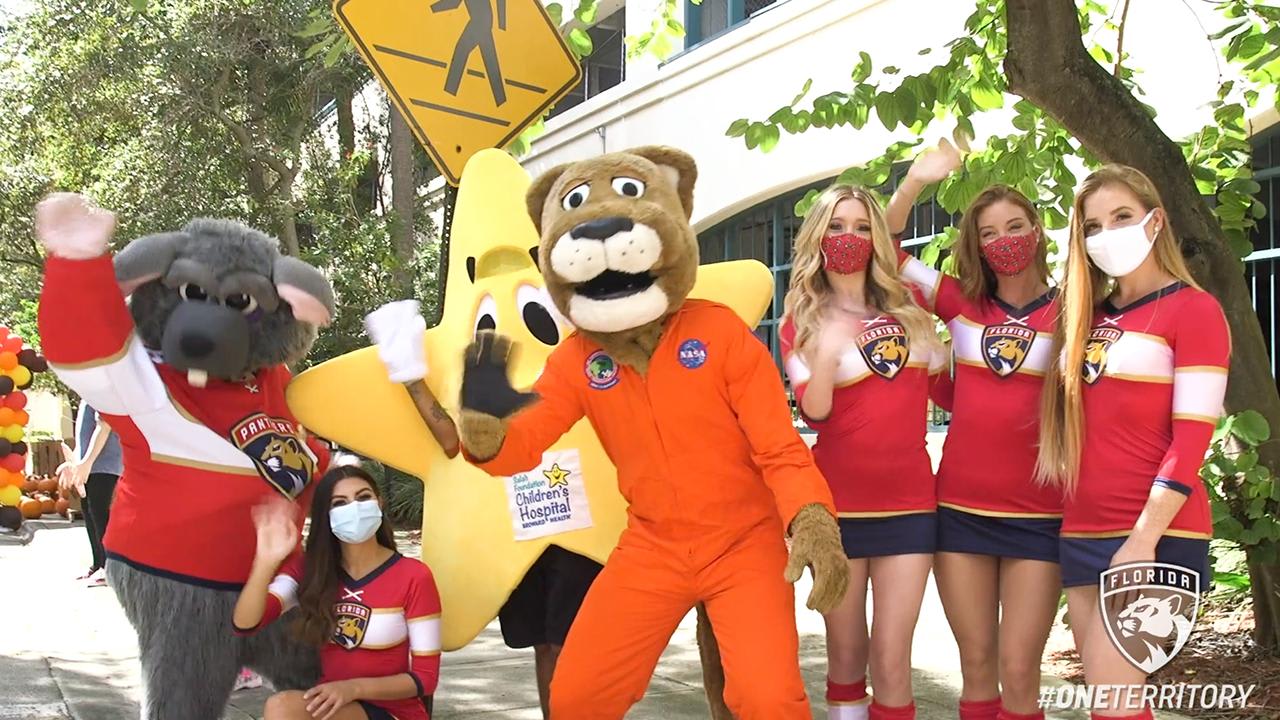 Photos: Mascots visit Memorial Children's Hospital