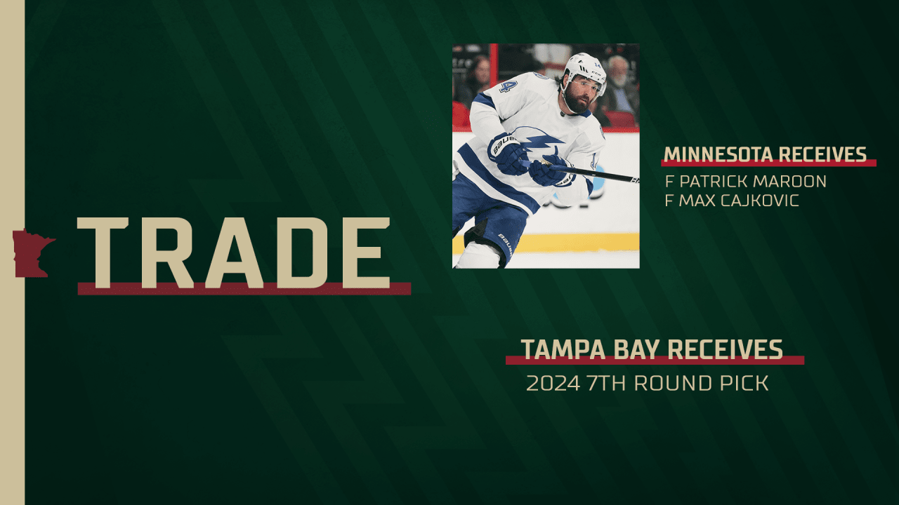 Wild acquire three-time Stanley Cup champion Pat Maroon in trade