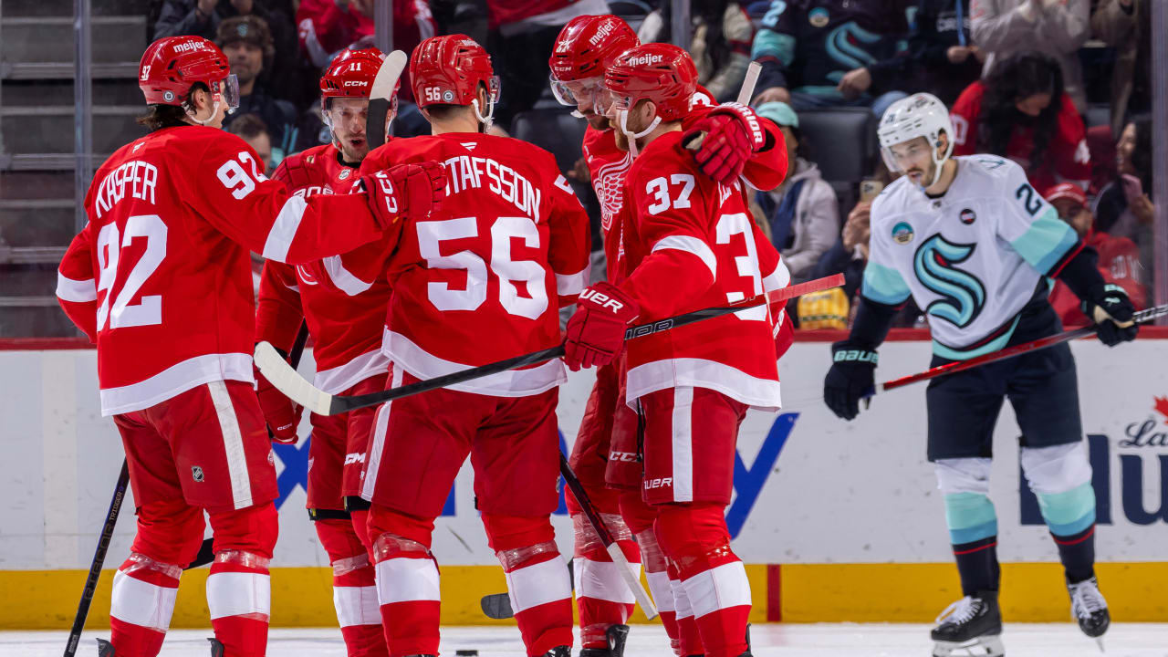 Red Wings Dominate Kraken for 7th Straight Win: Beniers, Bjorkstrand Score in Loss