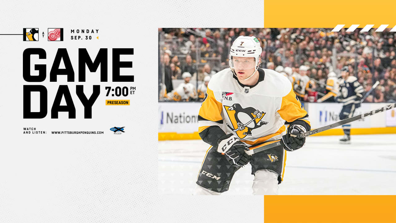 Game Preview: 09.30.24 at Detroit | Pittsburgh Penguins