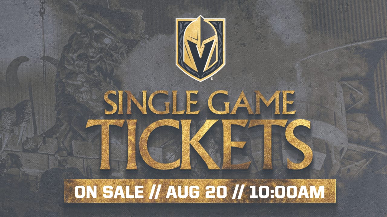 Vegas Golden Knights single-game season tickets on sale tomorrow