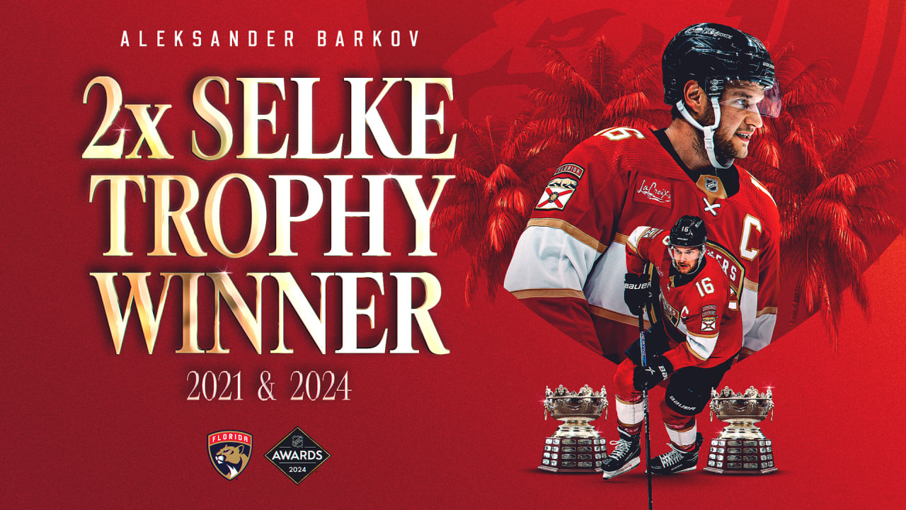 Florida Panthers Captain Aleksander Barkov Wins 2023-24 Frank J. Selke ...