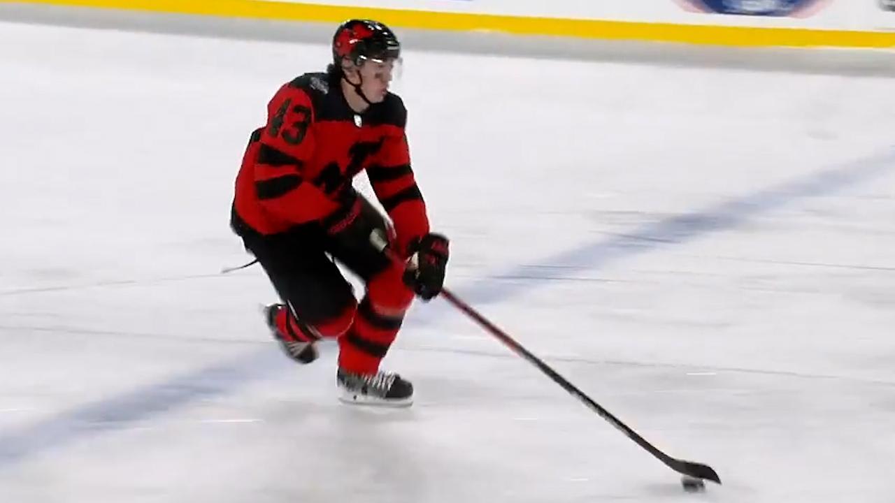 Hughes' skating speed