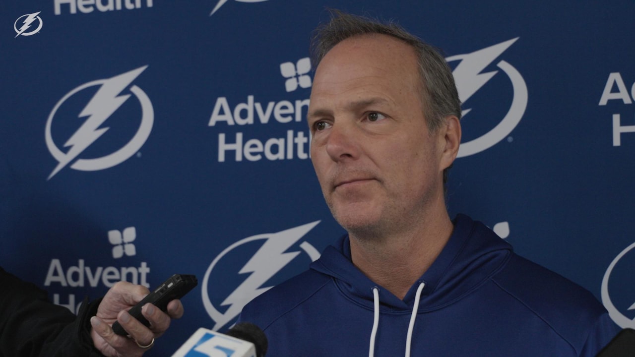 Jon Cooper Pregame at Carolina Hurricanes Tampa Bay Lightning