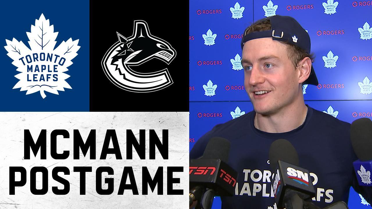 Bobby McMann | Post Game | Toronto Maple Leafs