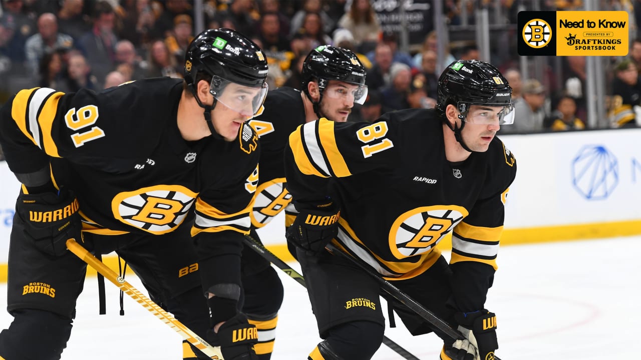 Need to Know: Bruins vs. Lightning | Boston Bruins