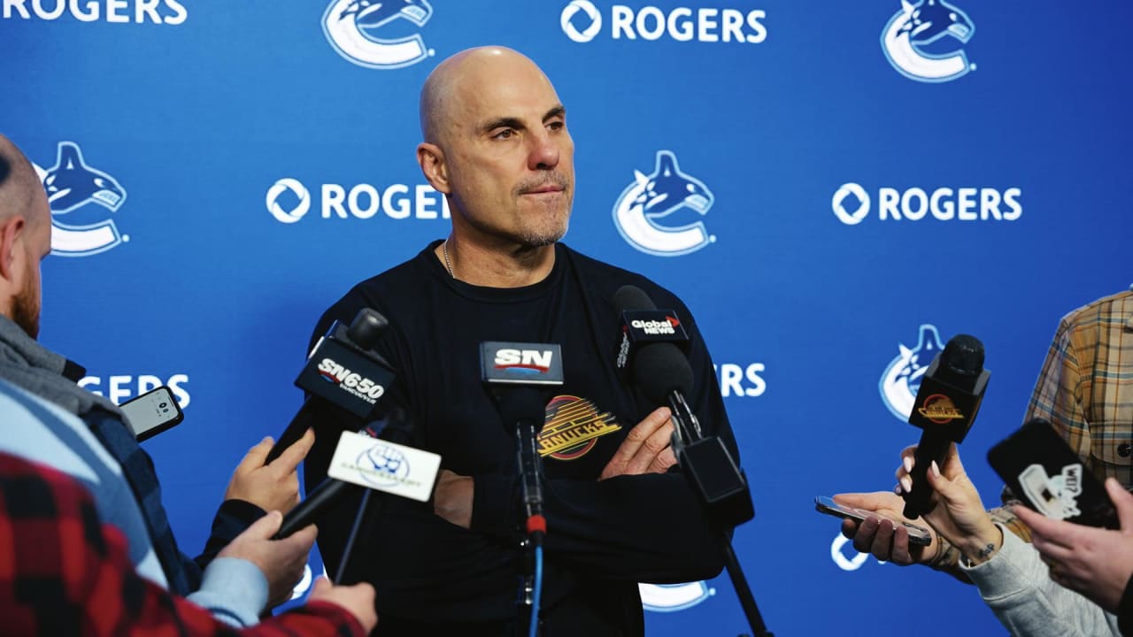 PRACTICE | Coach Rick Tocchet | Vancouver Canucks