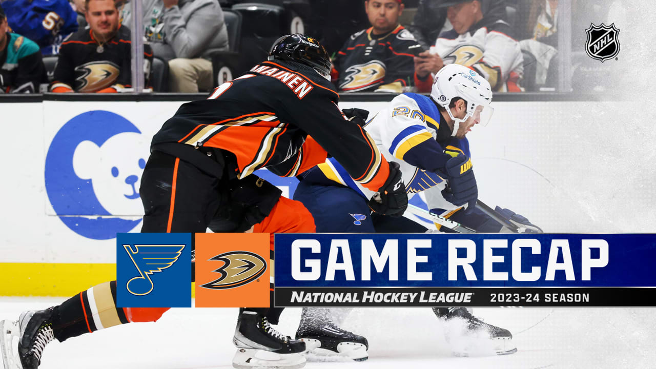 Buchnevich, Blues win 6th in row after long skid, beat Ducks