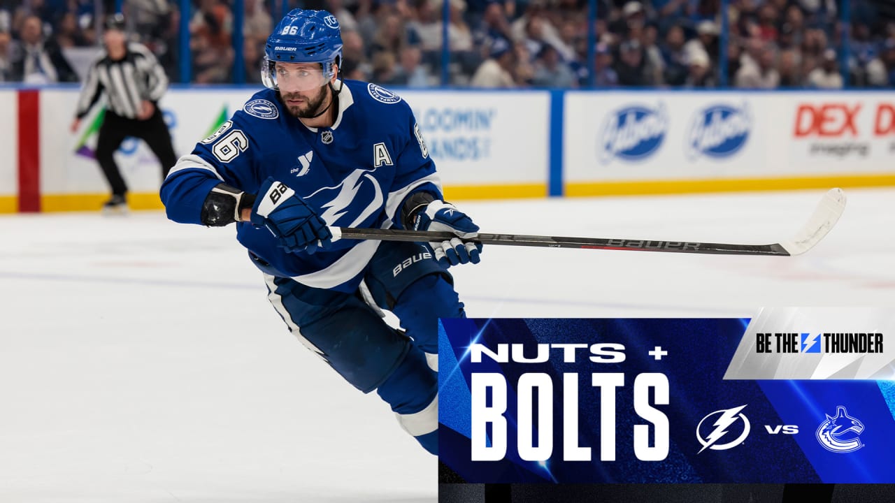 Nuts & Bolts Lightning host the Canucks in home opener Tampa Bay