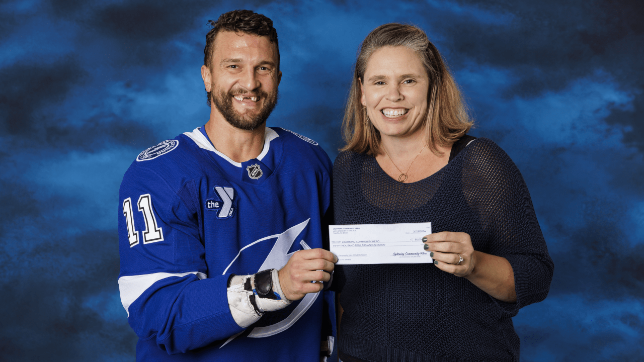 Stephanie Haile honored as Lightning Community Hero Tampa Bay Lightning