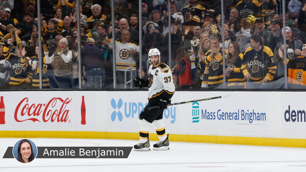 Bergeron was 'whole package,' former, current Bruins teammates say