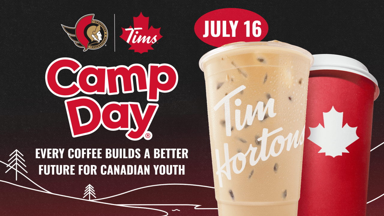 Senators Participate in 2025 Tim Hortons Camp Day | Ottawa Senators