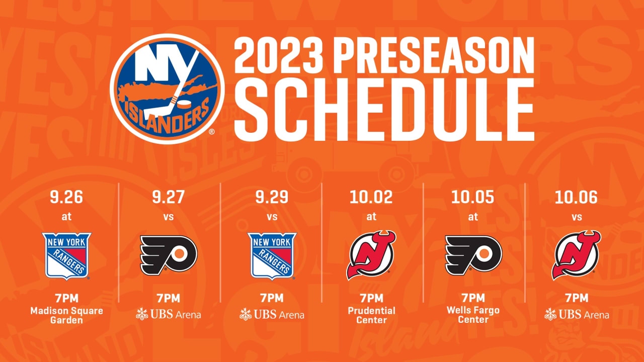 Islanders Announce 2023 Preseason Schedule New York Islanders