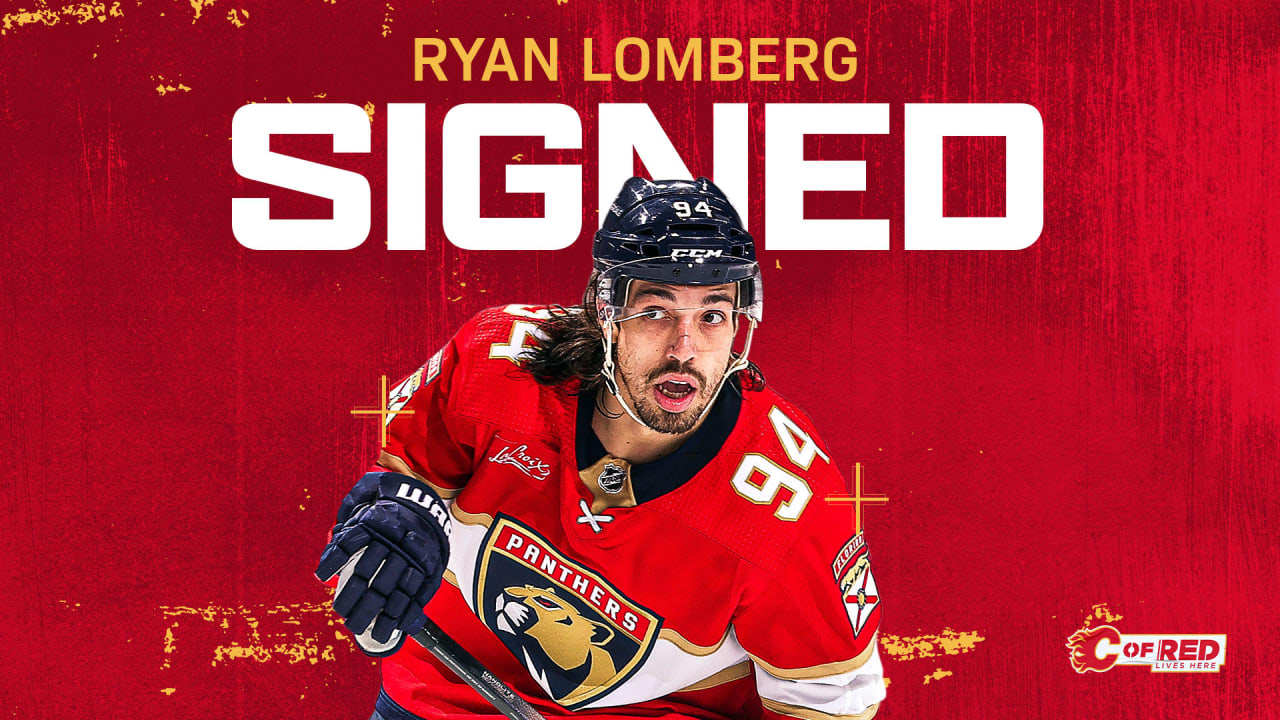 Flames Sign Forward Ryan Lomberg Calgary Flames