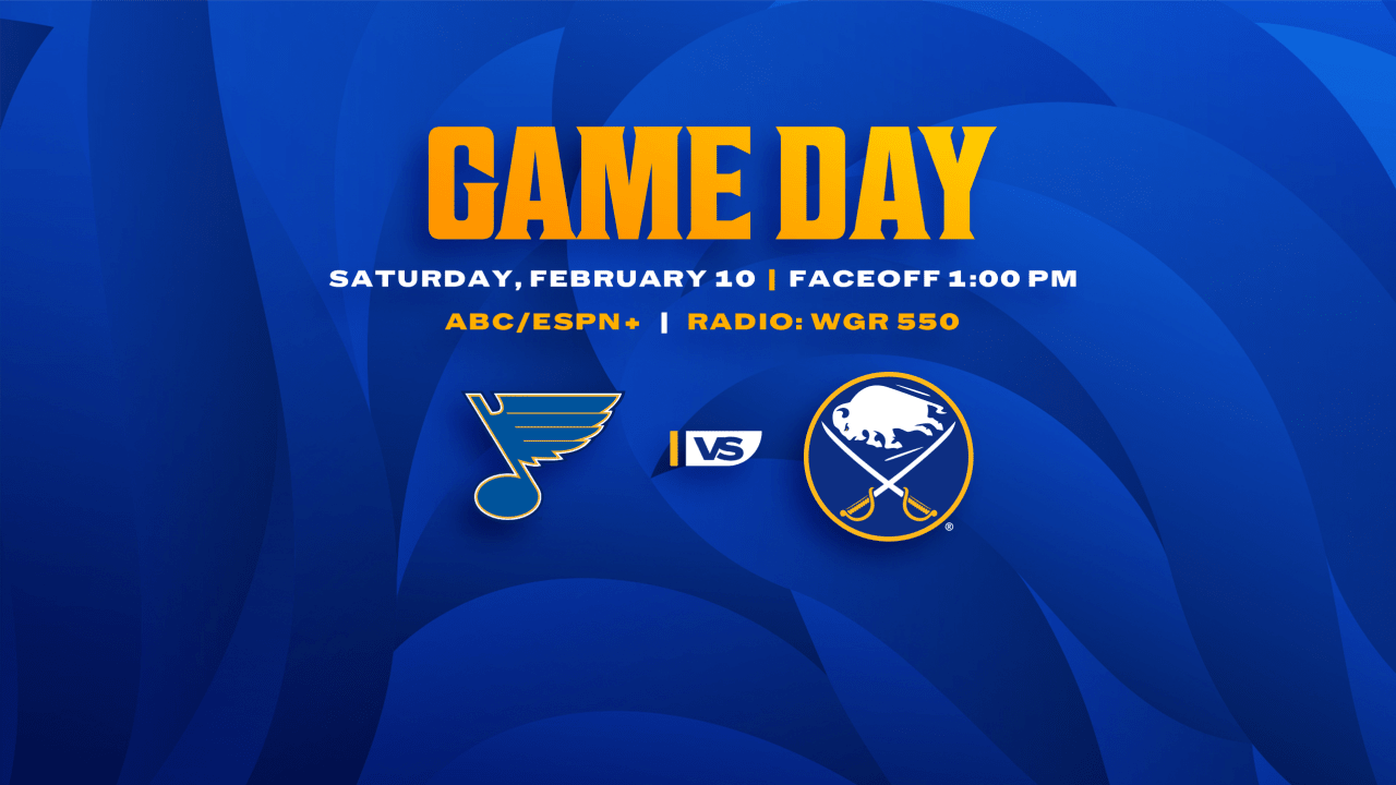 Game Day Sabres vs. Blues Buffalo Sabres