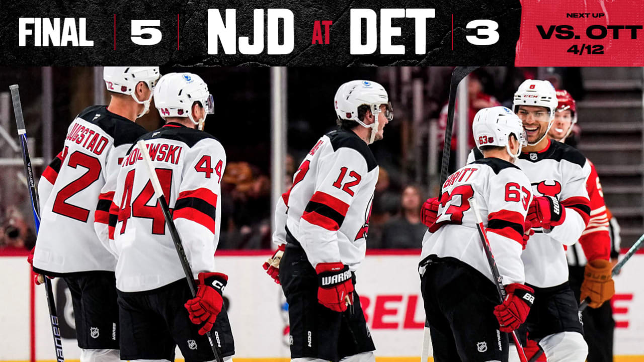 Bratt's Two Goals Ruin Red Wings Playoff Hopes | GAME STORY | New Jersey Devils