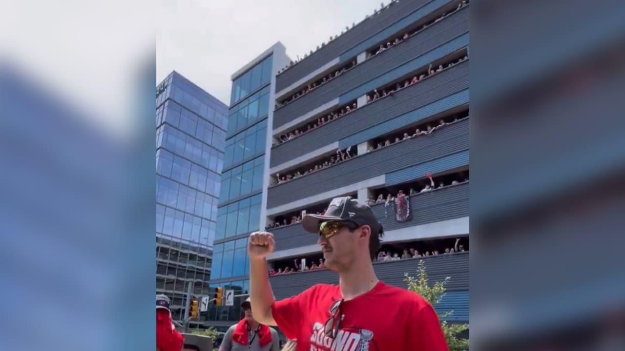 Hurricanes fans take over parking garage for 2026 Stanley Cup parade