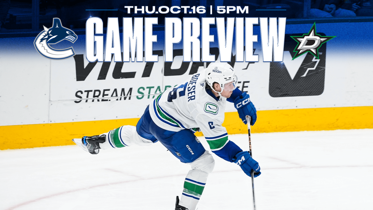 Canucks Begin Five-Game Road Trip in Dallas on Thursday Night | Vancouver Canucks