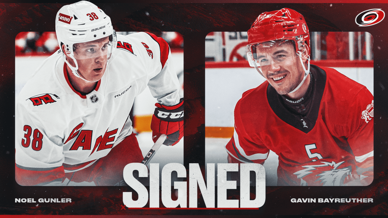 Canes Sign Gunler, Bayreuther To One-Year Deals | Carolina Hurricanes