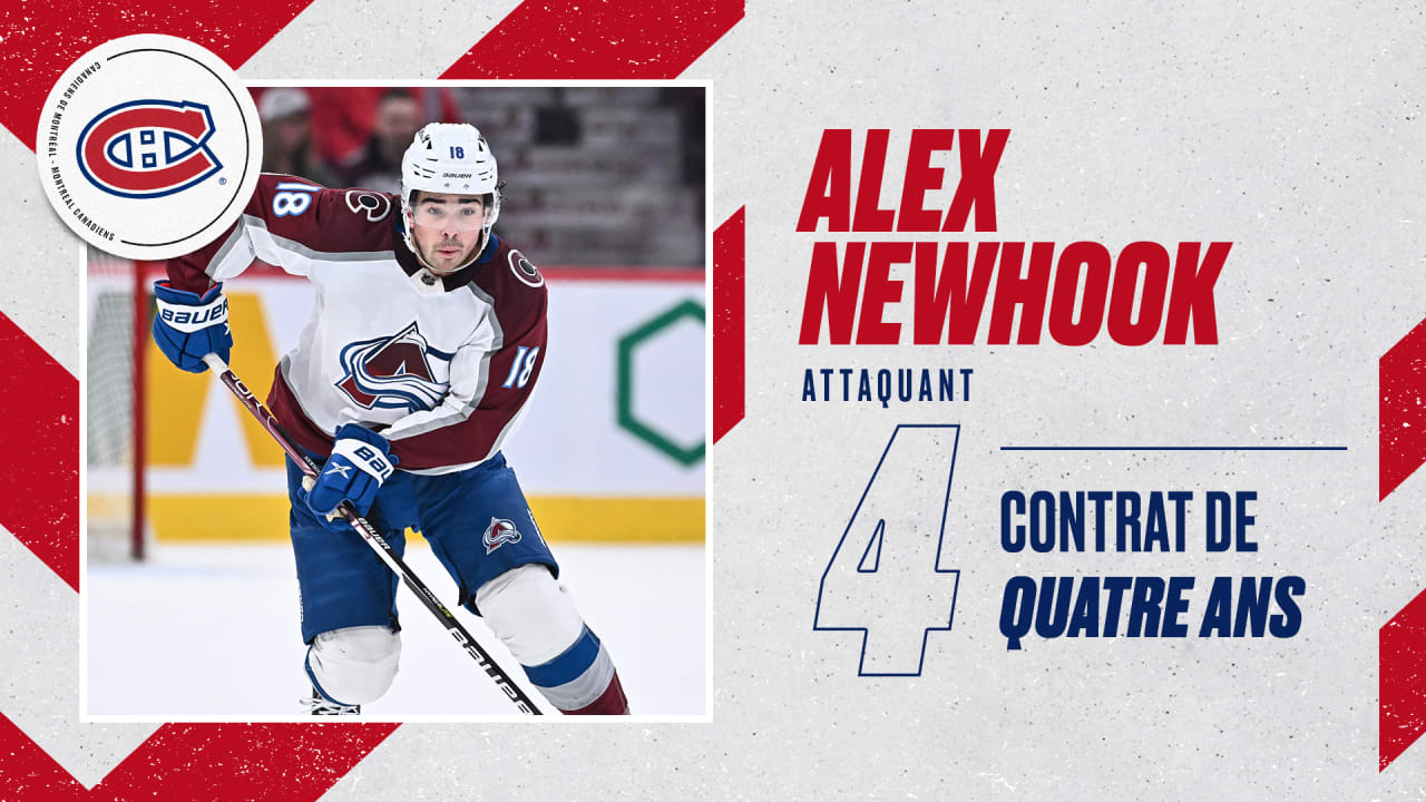 Contrat de quatre ans pour Alex Newhook Canadiens de Montréal