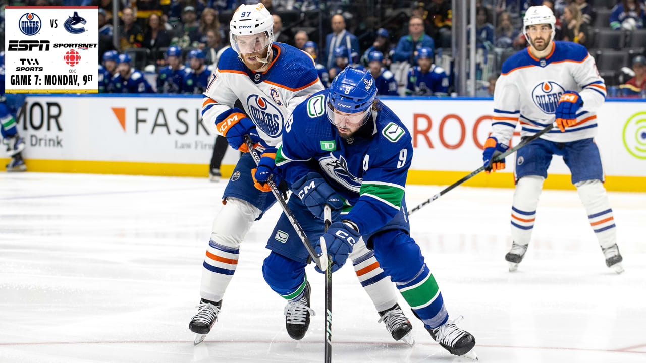 Les Canucks et les Oilers joueront le septième match pour se qualifier pour la finale de la Conférence Ouest