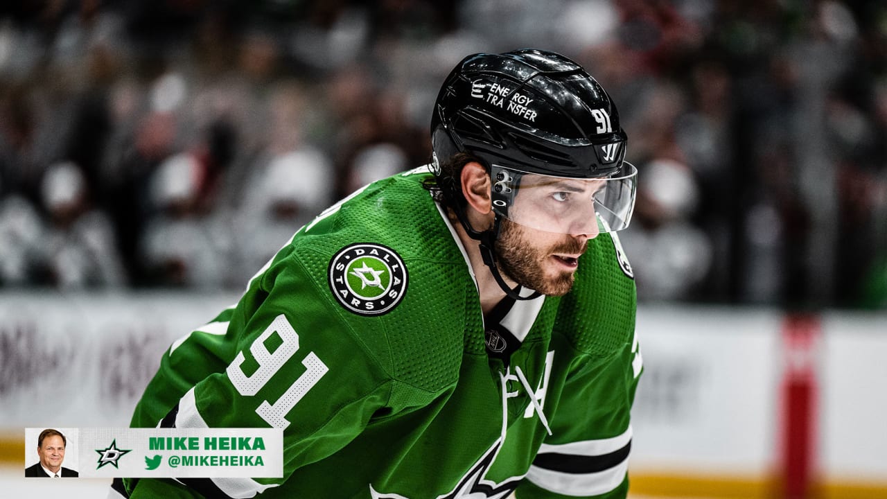 Tyler Seguin of the Dallas Stars wears a special Hockey Fights