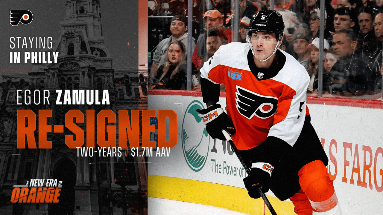 Flyers Re-Sign Defenseman Egor Zamula to a Two-Year Contract | Philadelphia Flyers