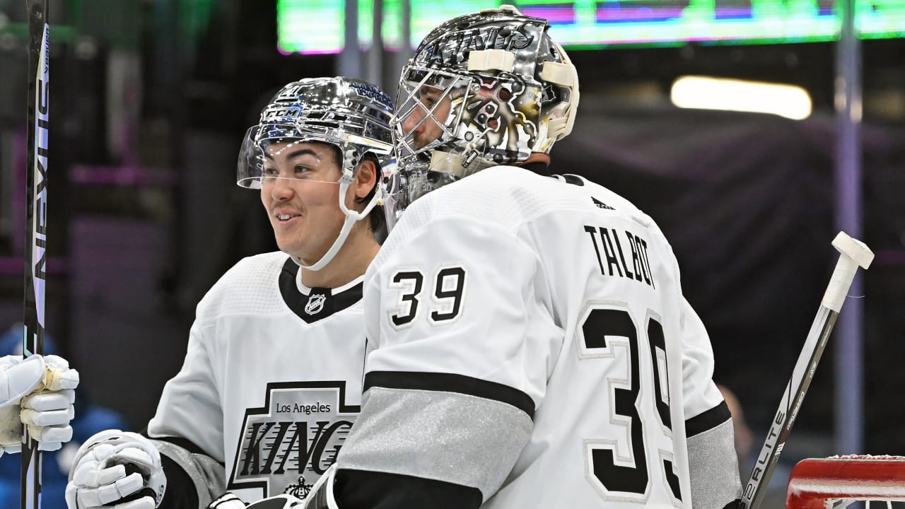 Talbot leads Kings to a win; Nylander sets Toronto record with  season-opening 9-game point streak