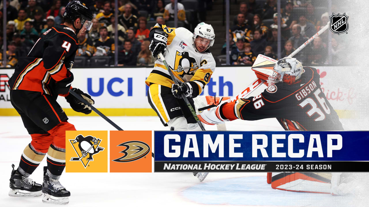 Penguins combine for shutout to end Ducks 6-game winning streak