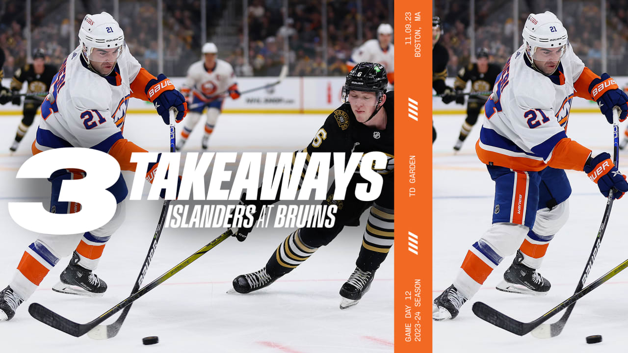 Bruins-Isles takeaways: What we learned from Boston's 'biggest win