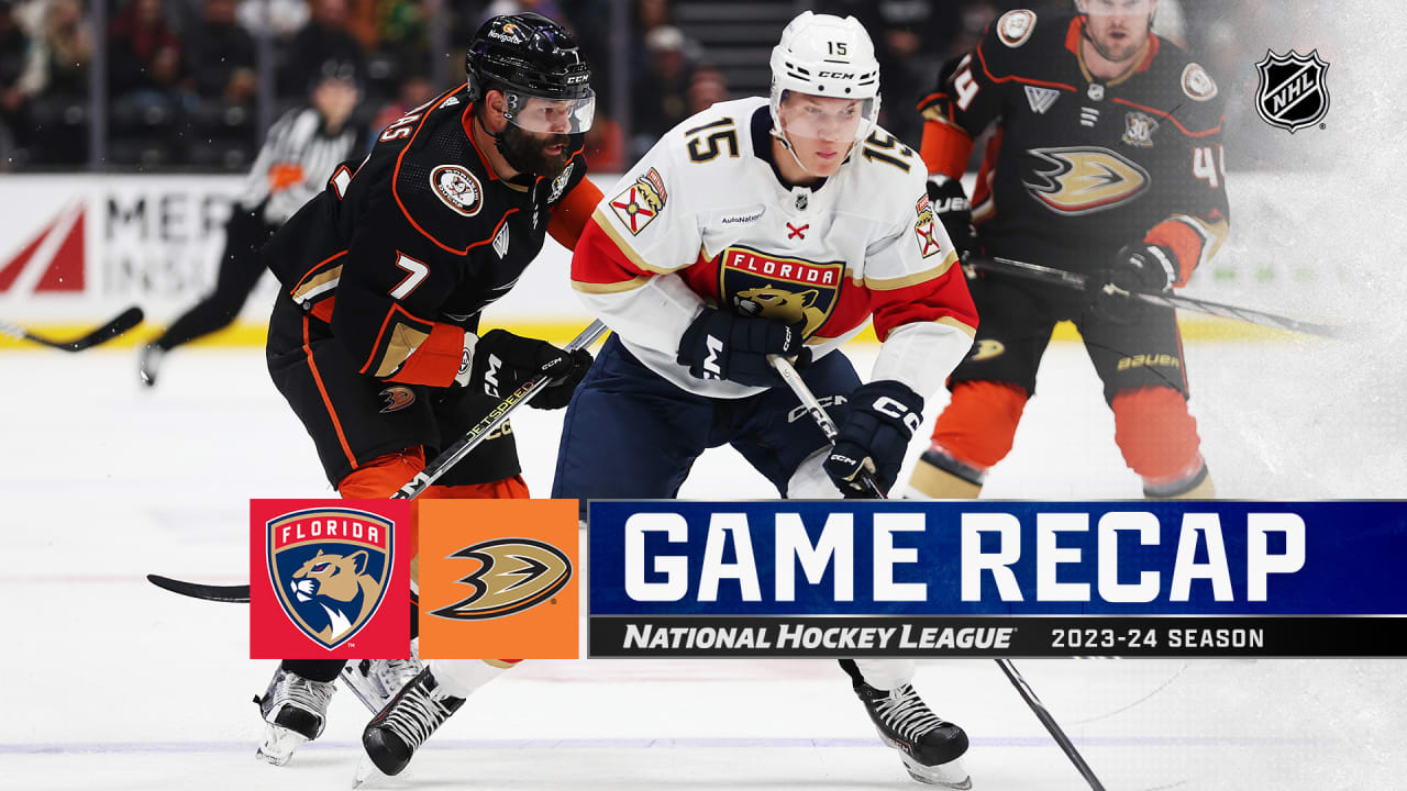 Stolarz makes 34 saves, Panthers hold off Ducks