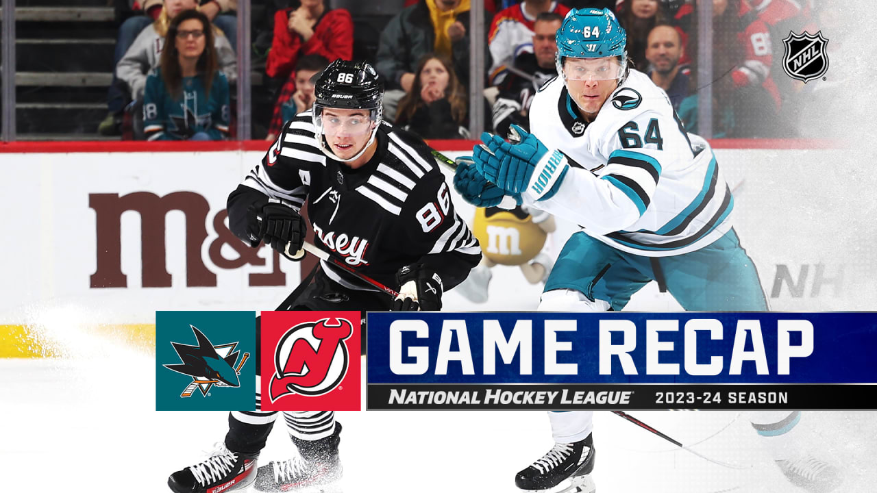 Sharks’ Granlund leads team to 1st road win with 3 points against Devils